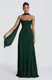 Marta Maxi Dress – Emerald