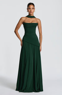 Marta Maxi Dress – Emerald