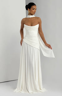 Marta Maxi Dress – Ivory
