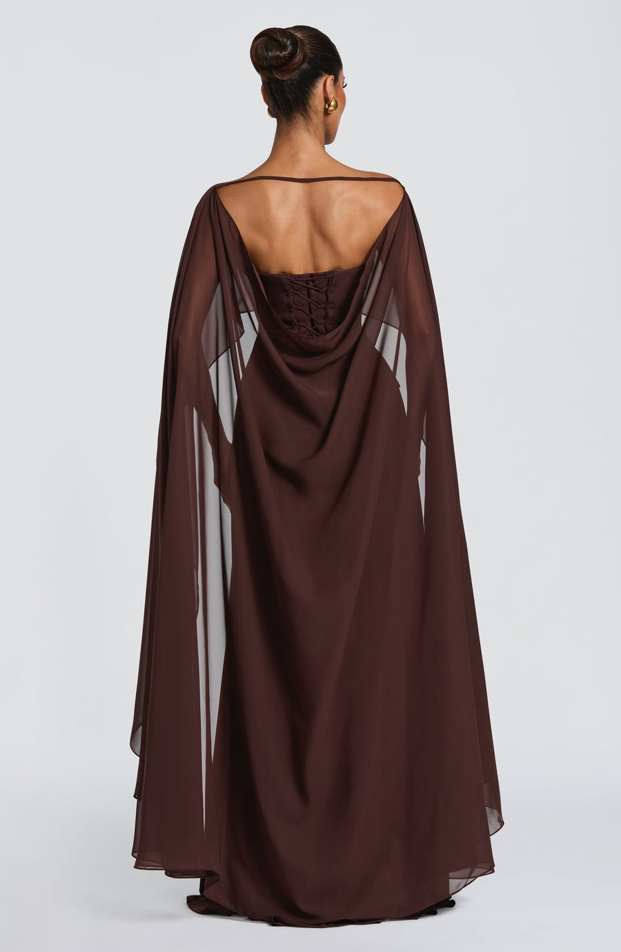 Marta Maxi Dress – Plum Brown