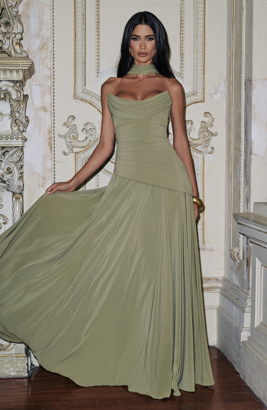 Marta Maxi Dress – Sage