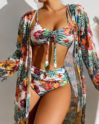Patricia™ Bikini with Flower Skirt in White