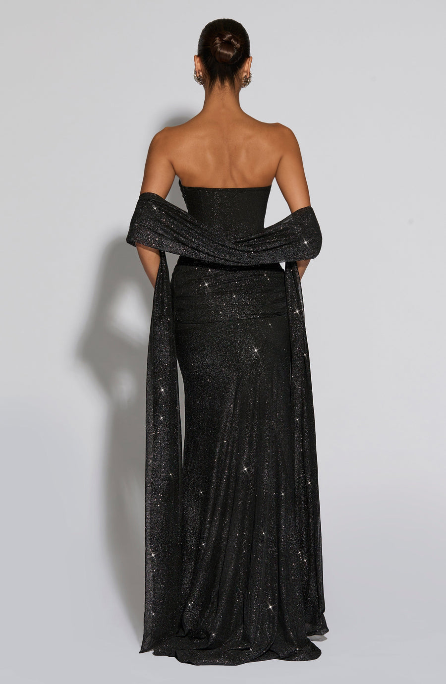 Mae Maxi Dress – Black Sparkle