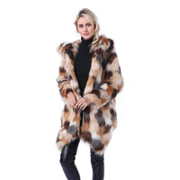 Paulina Coat in Tarnmuster