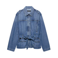 Paulina Elegant Denim Jacket in Blue