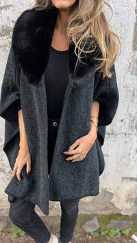 Paulina Jacket with Hood in Black