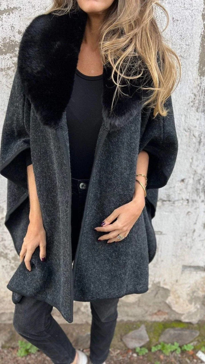 Paulina Jacket with Hood in Black