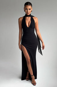Lisette Maxi Dress – Black