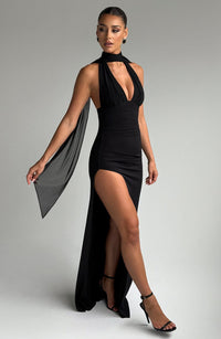 Lisette Maxi Dress – Black