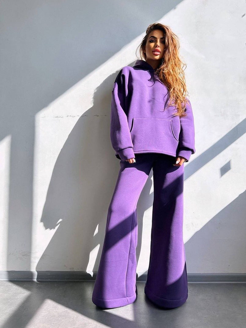 Paulina Trousers with Oversized in Purple
