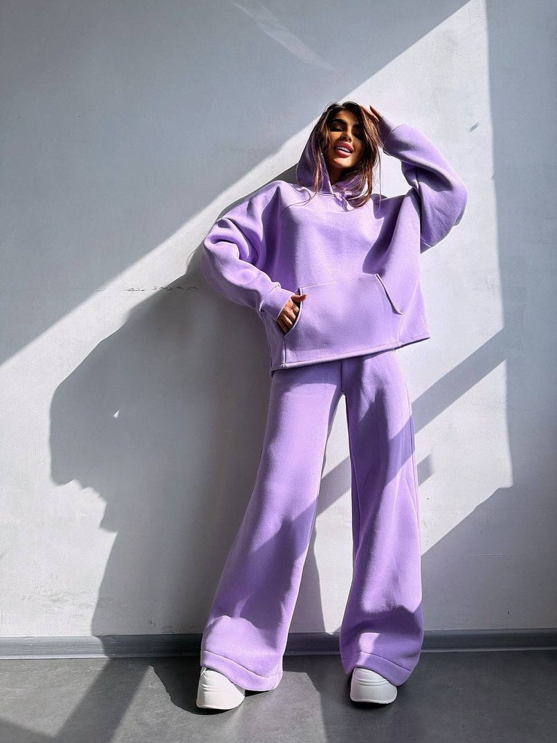 Paulina Trousers with Oversized in Purple