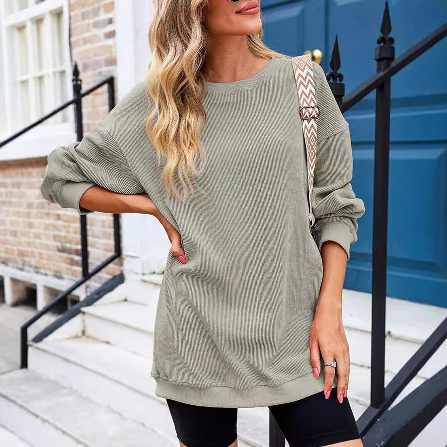 Pearl Casual Knit Sweater with Oversized