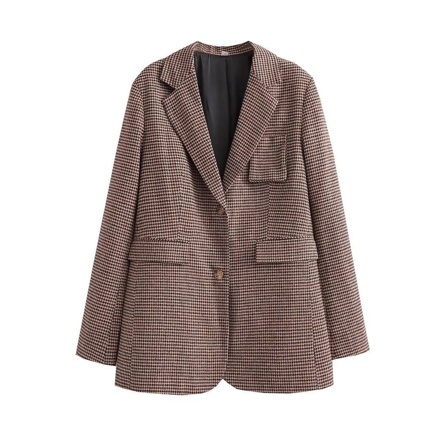 Pearl Elegant Blazer with Pockets in Multicolor