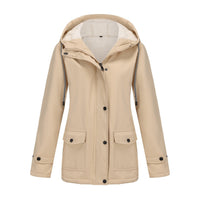 Pearl Jacket with Hood in Apricot