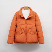 Pearl Jacket with Pockets in Orange