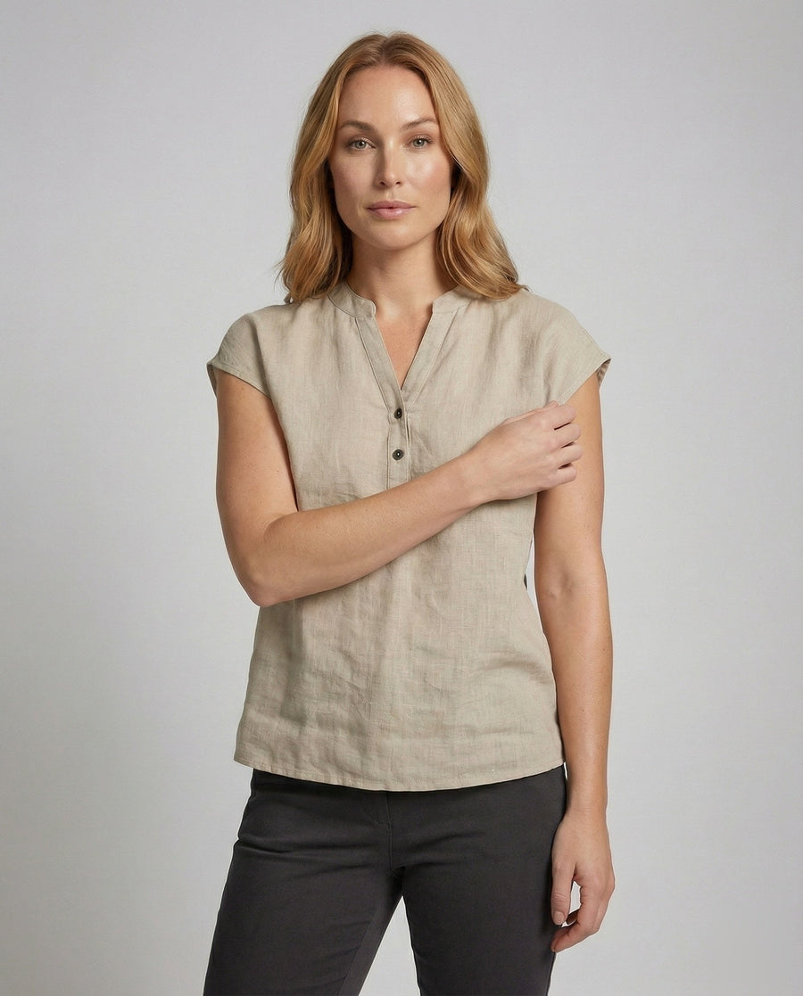 Pearl Relaxed Linen Tunic
