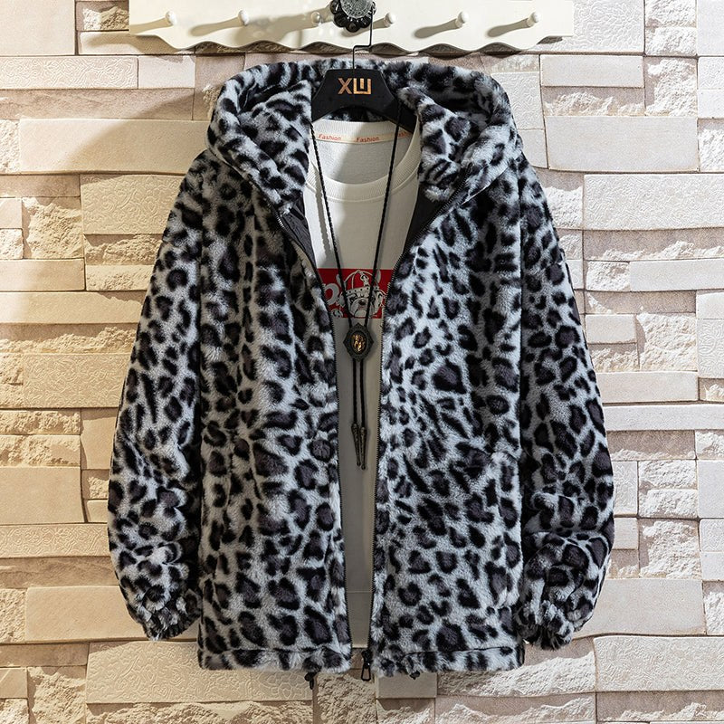 Pelle Jacket with Hood in Blue