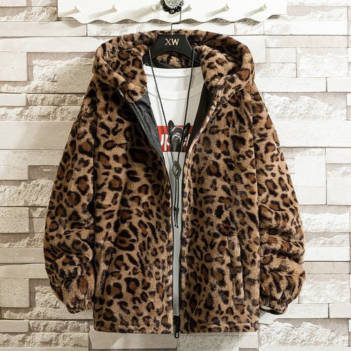 Pelle Jacket with Hood in Dark Brown