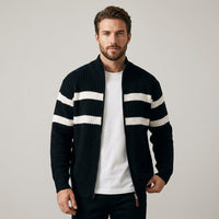 Pemberton Cable Knit Cardigan in Charcoal