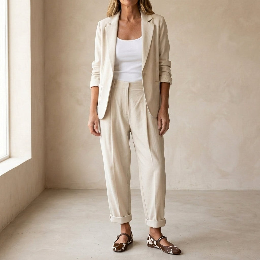 Pembury Women's Relaxed Suit Set Blazer & Trousers