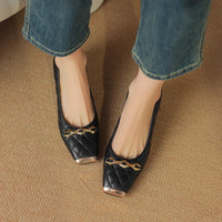 Penelope Block Heel Pump in Charcoal