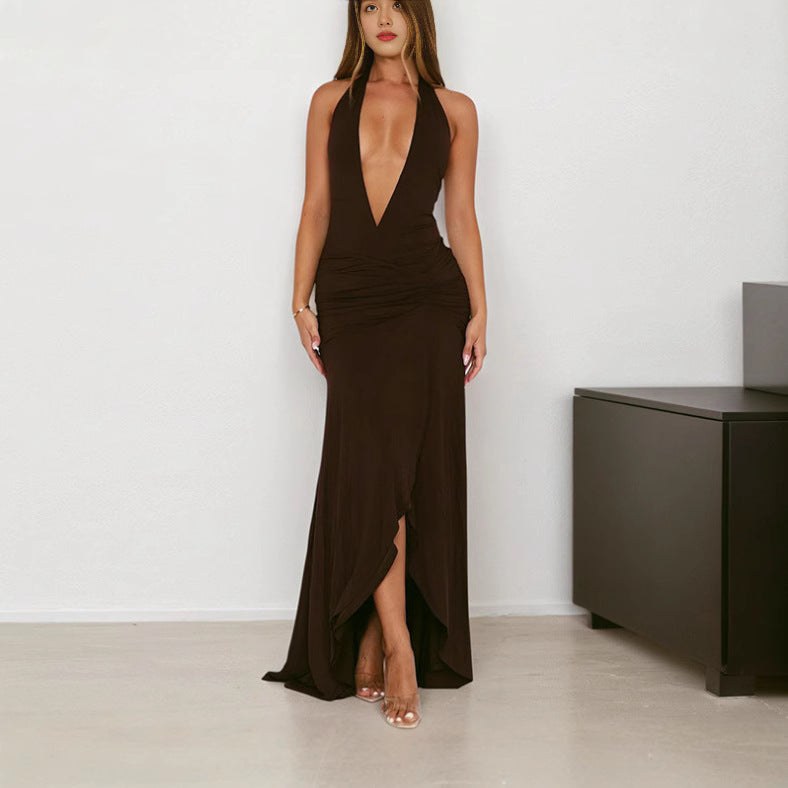 Penelope Elegant Wrap Dress with V-Neck