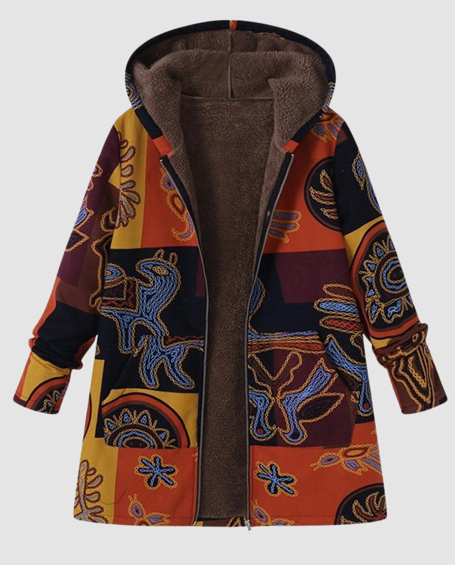 Penelope Jacket with Floral Print in Multicolour