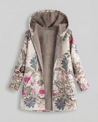 Penelope Jacket with Floral Print in Rosenrot