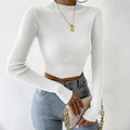 Penelope Knit Sweater with Stand Collar