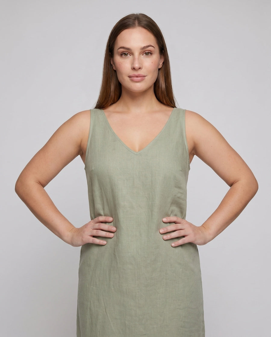 Penelope Lightweight Maxi Dress with V-Neck
