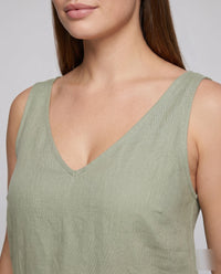 Penelope Lightweight Maxi Dress with V-Neck