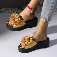 Penelope Platform Slide in Ginger