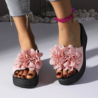 Penelope Platform Slide in Rose Pink