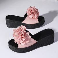 Penelope Platform Slide in Rose Pink