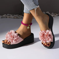 Penelope Platform Slide in Rose Pink