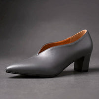 Penelope Pointed Toe Pump in Slate Gray