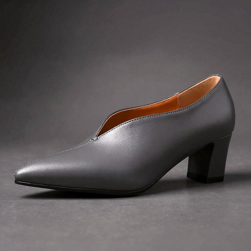 Penelope Pointed Toe Pump in Slate Gray
