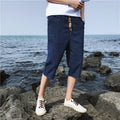 Pepijn Casual Linen Trousers with Elastic Waist and Pockets