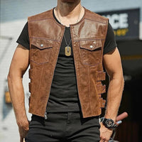 Pepijn Leather Vest