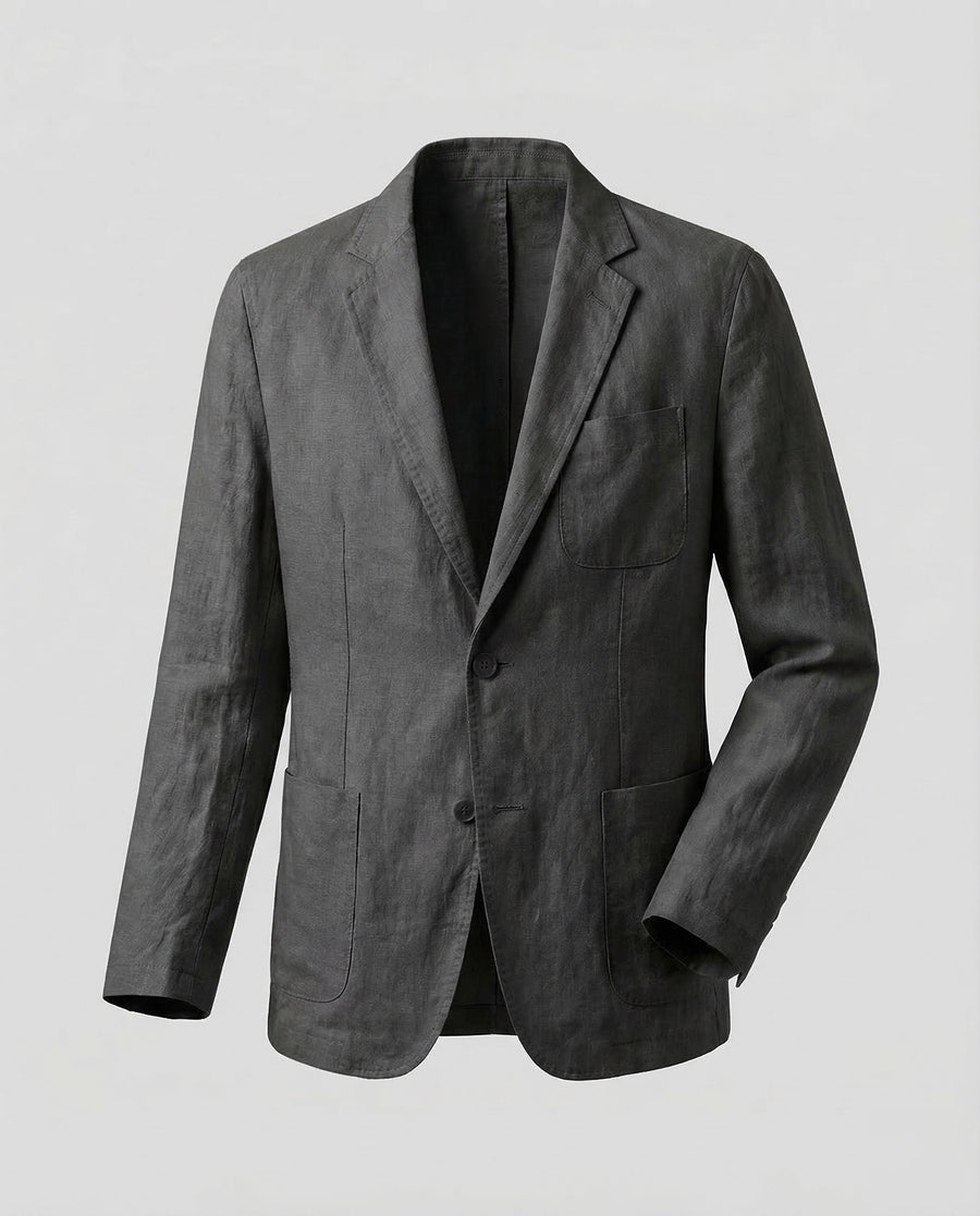 Pepijn Linen Blazer in Black