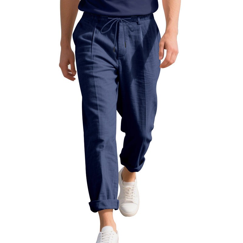 Pepijn Linen Trousers with Drawstring Waist