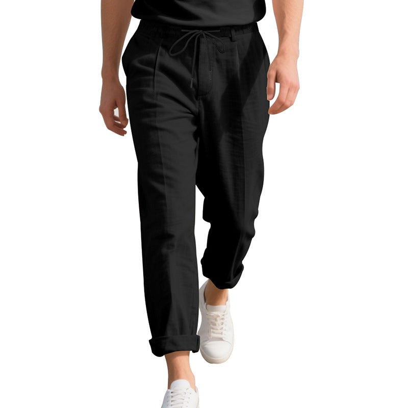 Pepijn Linen Trousers with Drawstring Waist