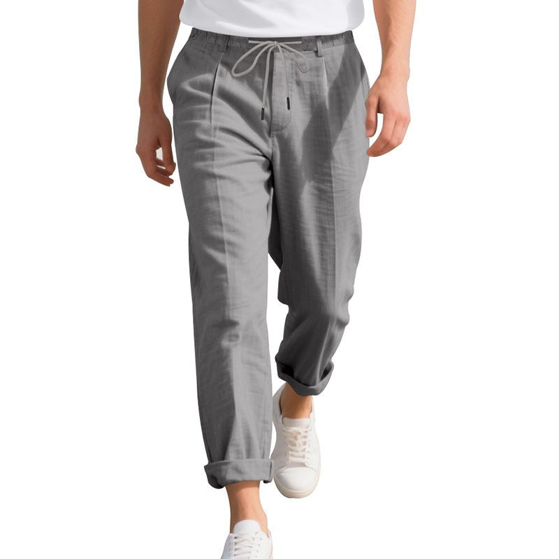 Pepijn Linen Trousers with Drawstring Waist