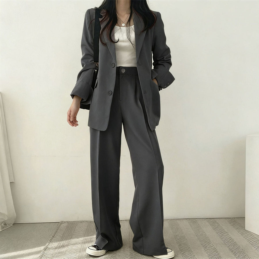 Perla Elegant Blazer in Grey