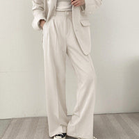 Perla Elegant Blazer in White