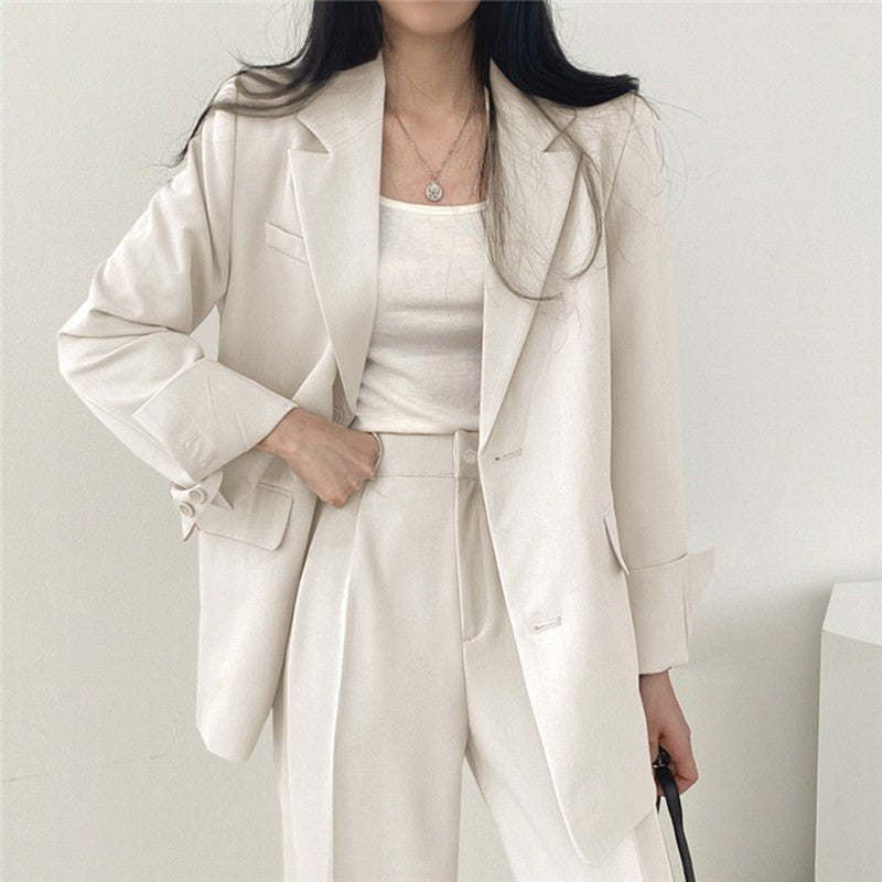 Perla Elegant Blazer in White