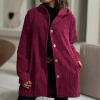 Perla Jacket with Hood in Black