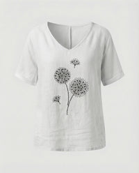 Perla Relaxed Linen Tunic in White