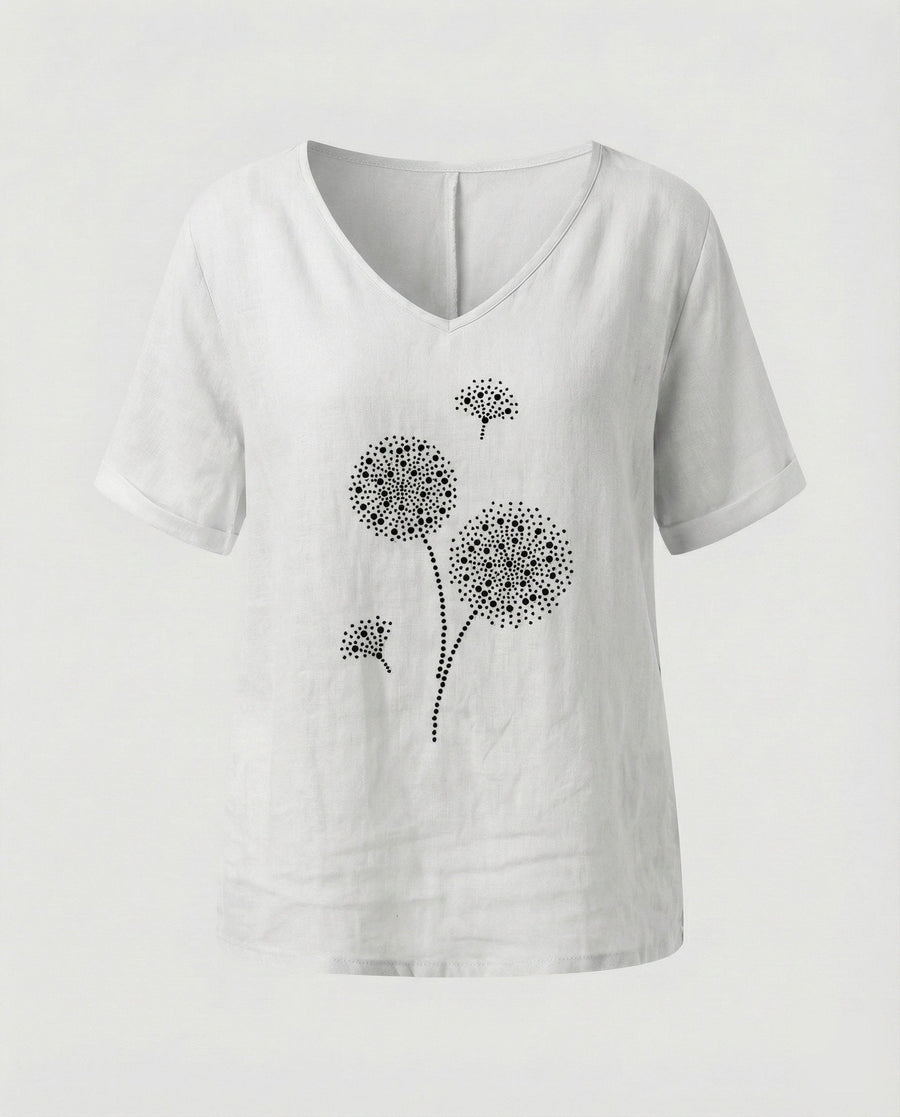 Perla Relaxed Linen Tunic in White