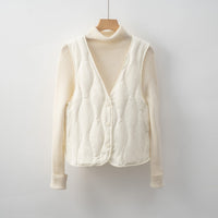 Perla Vest with Pockets in Beige